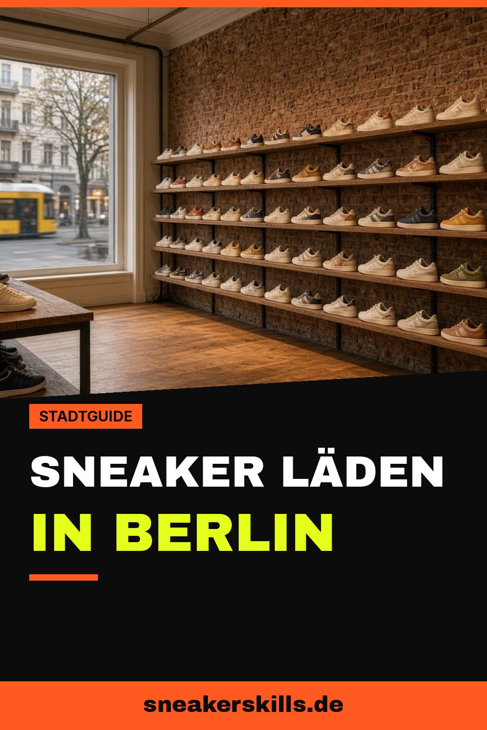 Sneaker Läden in Berlin: 8 Stores, die sich lohnen (Pinterest Grafik von sneakerskills.de)