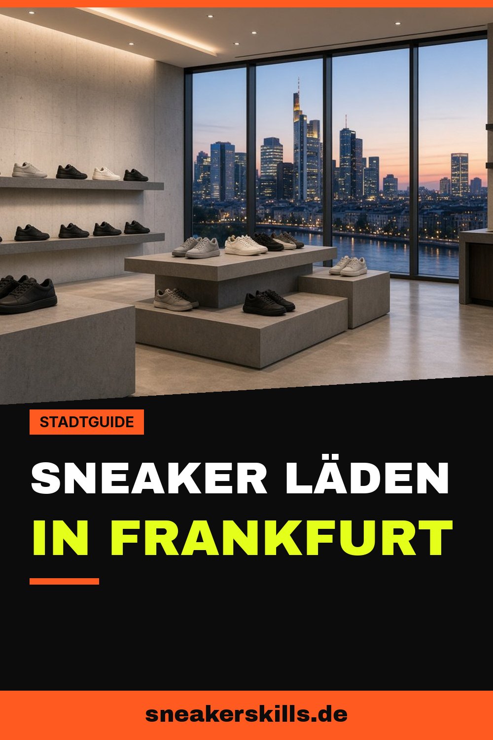 Sneaker Läden in Frankfurt: 7 Stores, die sich lohnen (Pinterest Grafik von sneakerskills.de)