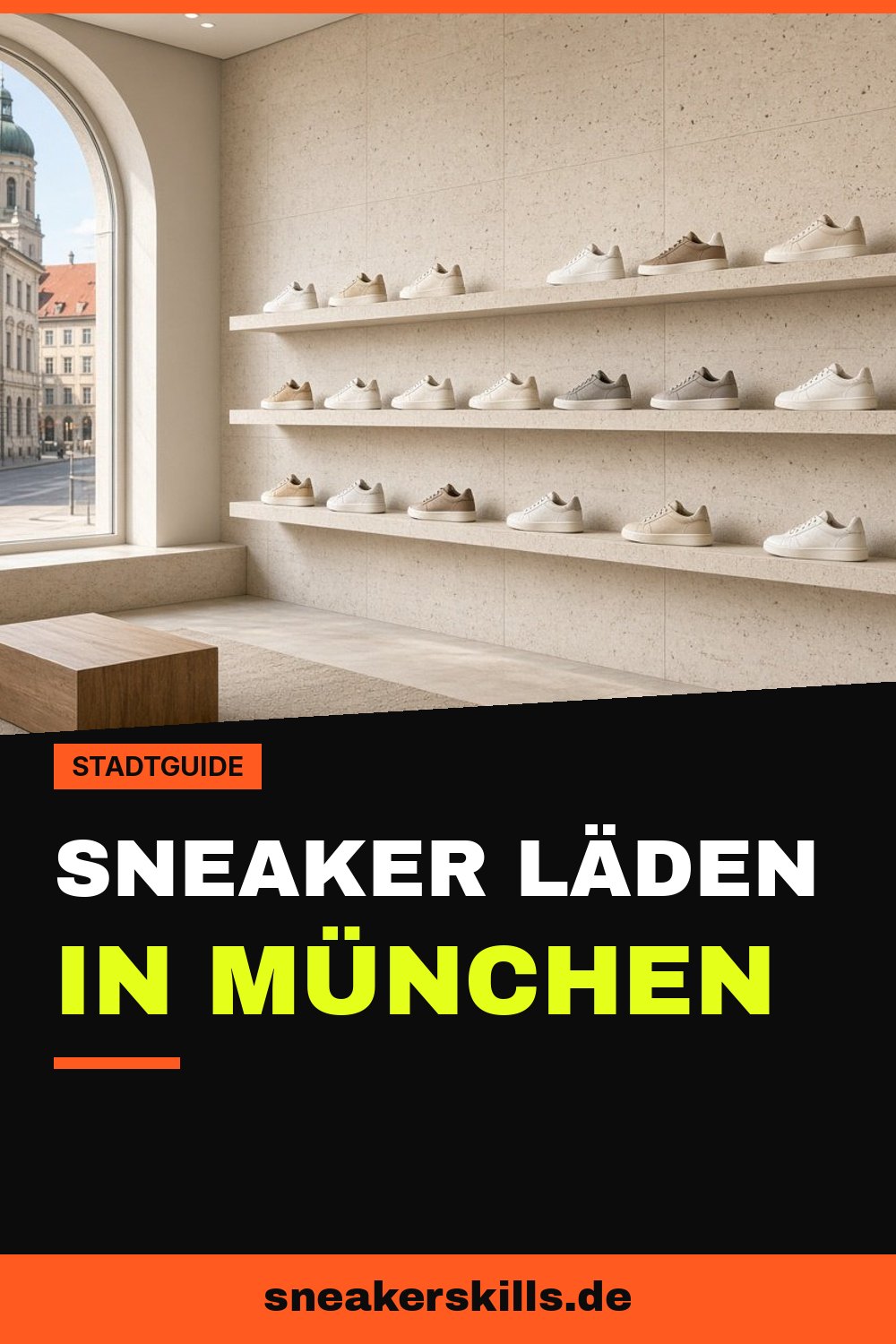 Sneaker Läden in München: 7 Stores, die sich lohnen (Pinterest Grafik von sneakerskills.de)